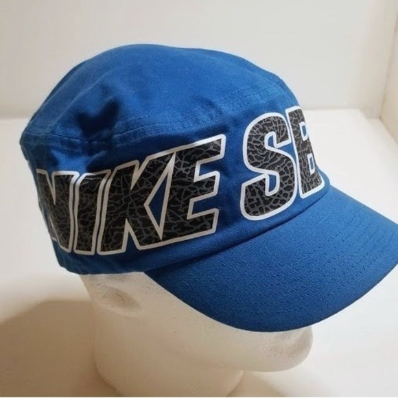 Nike Other - Rare Vintage NIKE SB Big Logo Stretch Fit Painters Hat Cap Y2K New NWT Cement